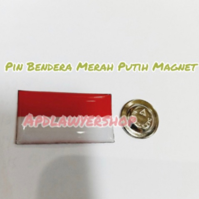 Pin Bendera Indonesia Pin Bendera Merah Putih Magnet PREMIUM 100% ORIGINAL