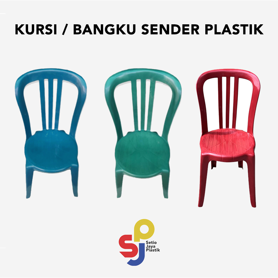 KURSI PLASTIK / BANGKU PLASTIK / KURSI SENDER SANDARAN