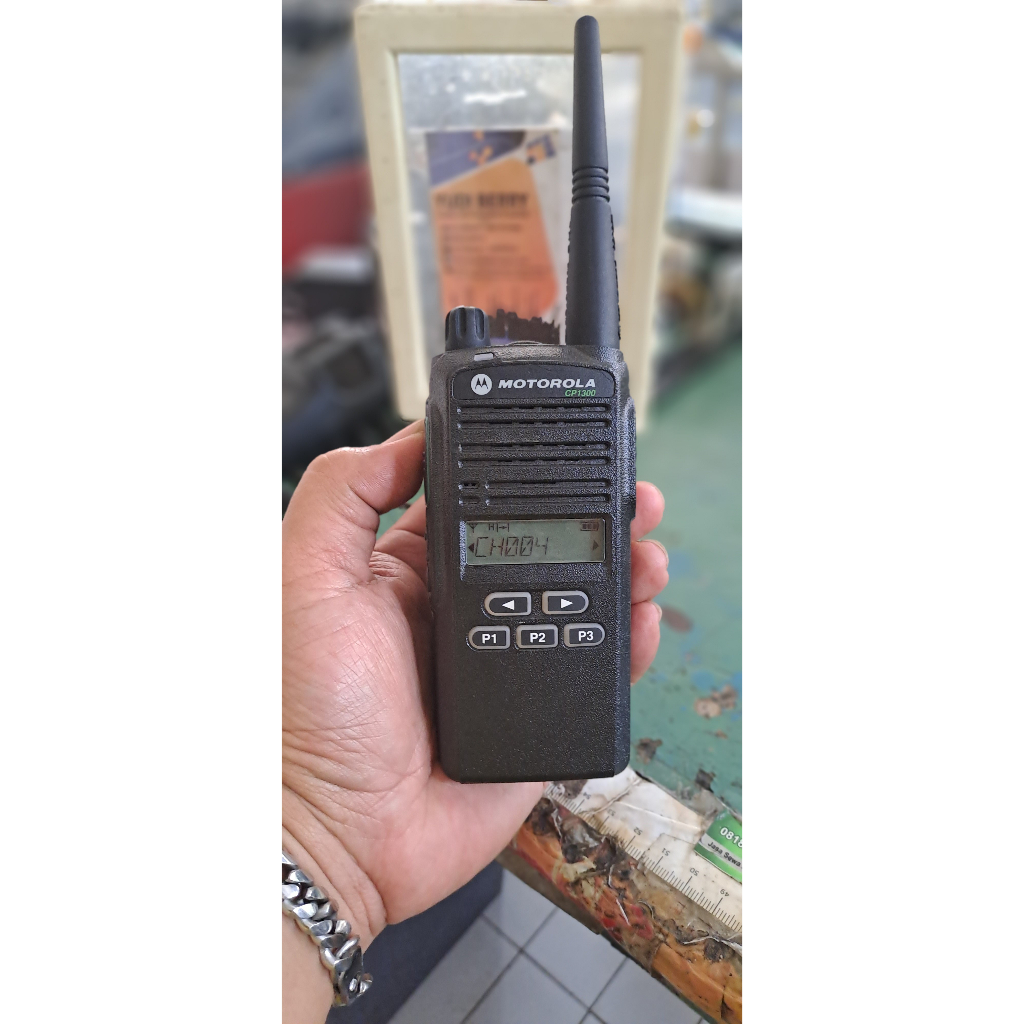 Ht Motorola Cp1300 Uhf Low Band 350Mhz Motorola CP 1300 UHF 350 Mhz Normal Bekas Pakai Mulus