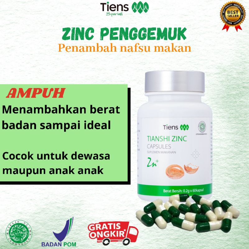 ZINC || PENAMBAH NAFSU MAKAN ANAK & DEWASA