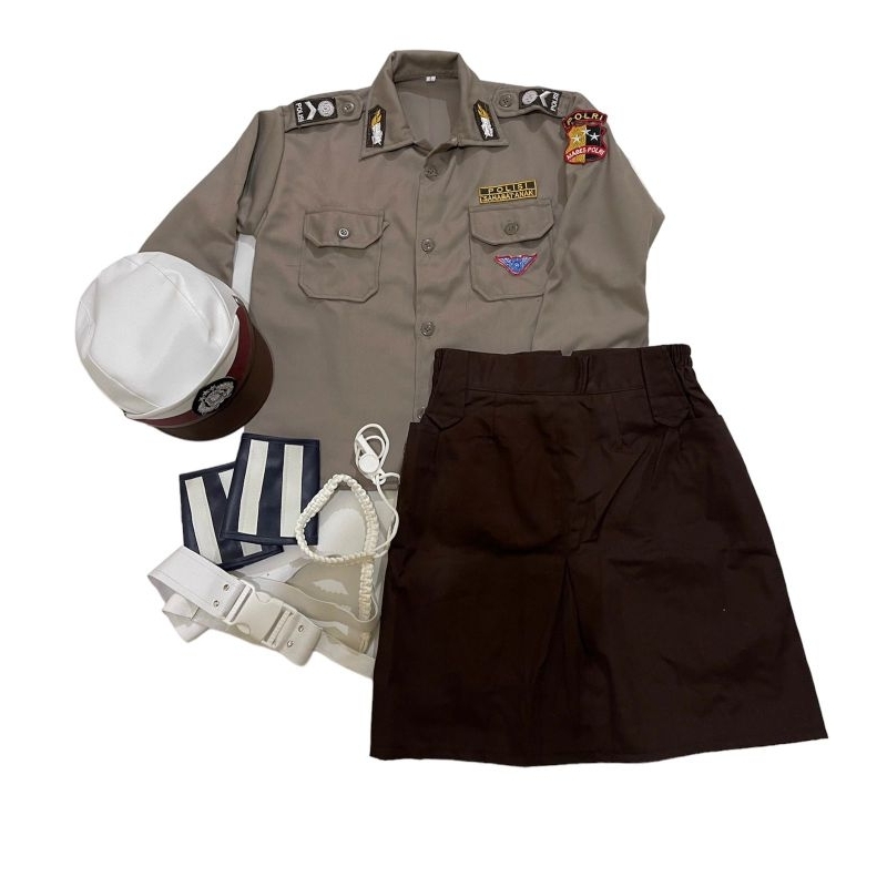 Seragam Pocil/baju pocil/polisi anak/seragam anak tk/baju seragam polisi anak
