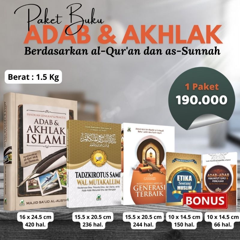 

paket adab dan akhlak