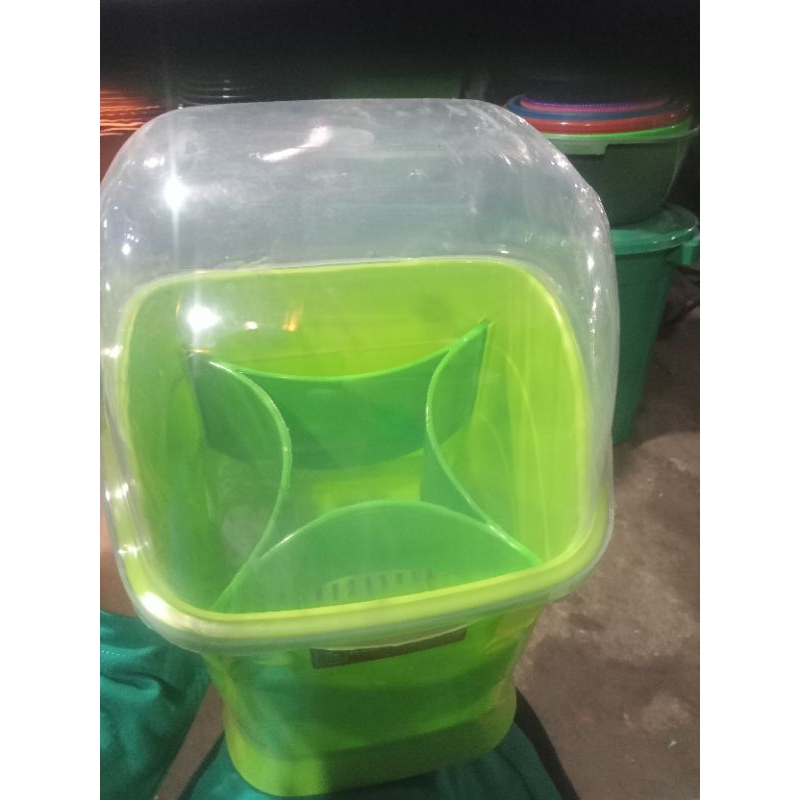 WADAH SENDOK KOMPLIT/TEMPAT SENDOK TUTUP/WADAH SERBAGUNA/WADAH SENDOK MASPION PLASTIK