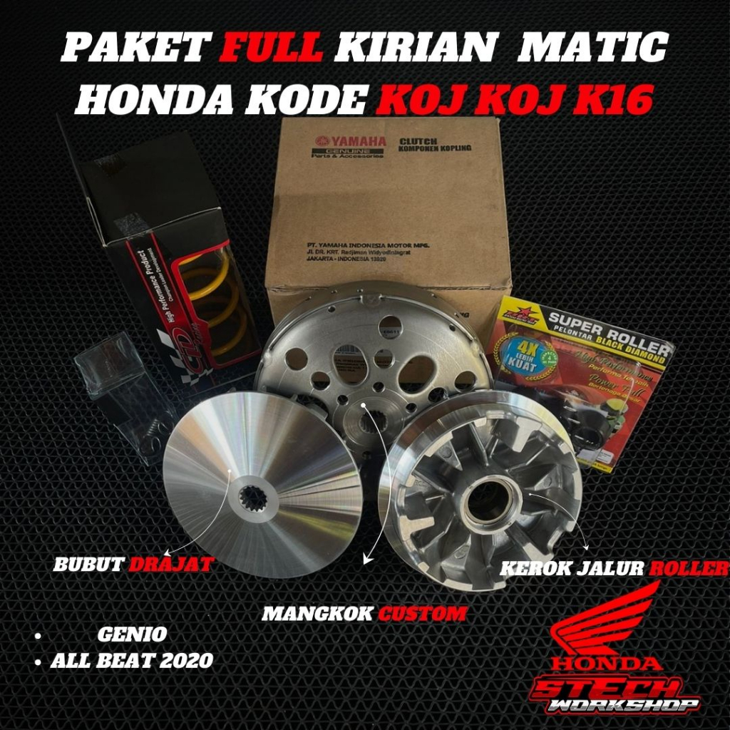 XEON - KIRIAN CVT Yamaha Xeon Fi Yamaha Upgrade CVT bubut custom