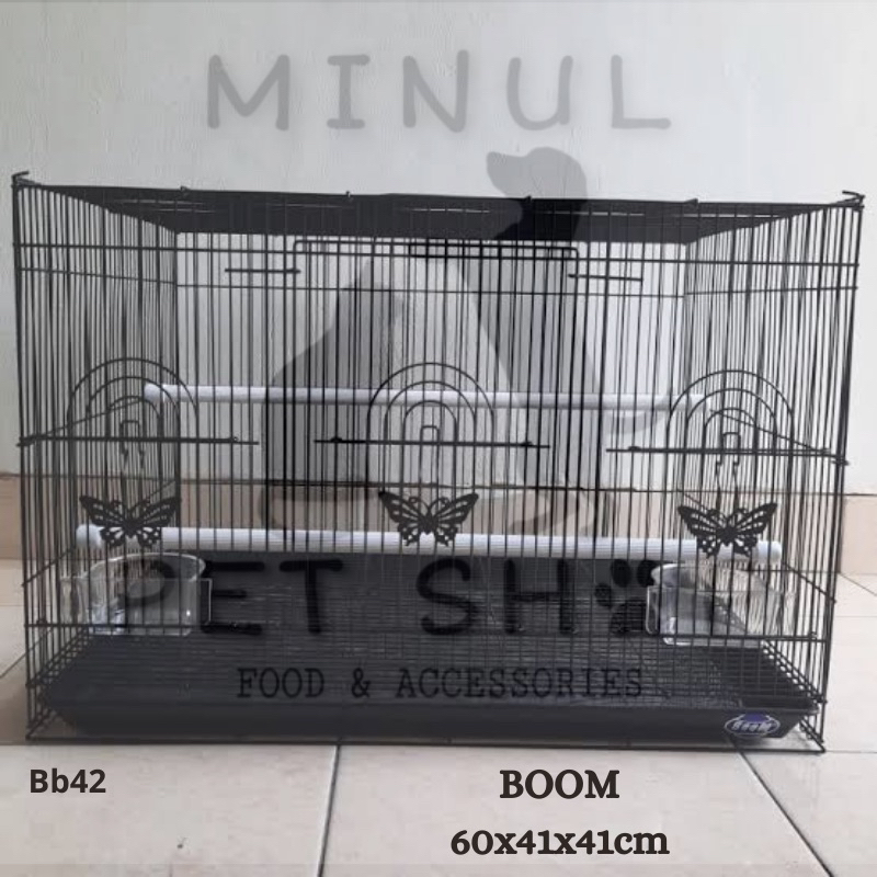 Kandang/Sangkar Burung, Sugar Glider, Kucing, Anjing, Kelinci Merk BOOM ukuran 60x41x41cm