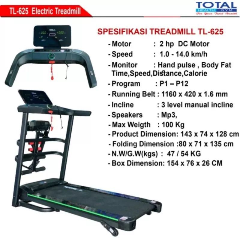 TREADMILL ELEKTRIK TL 625
