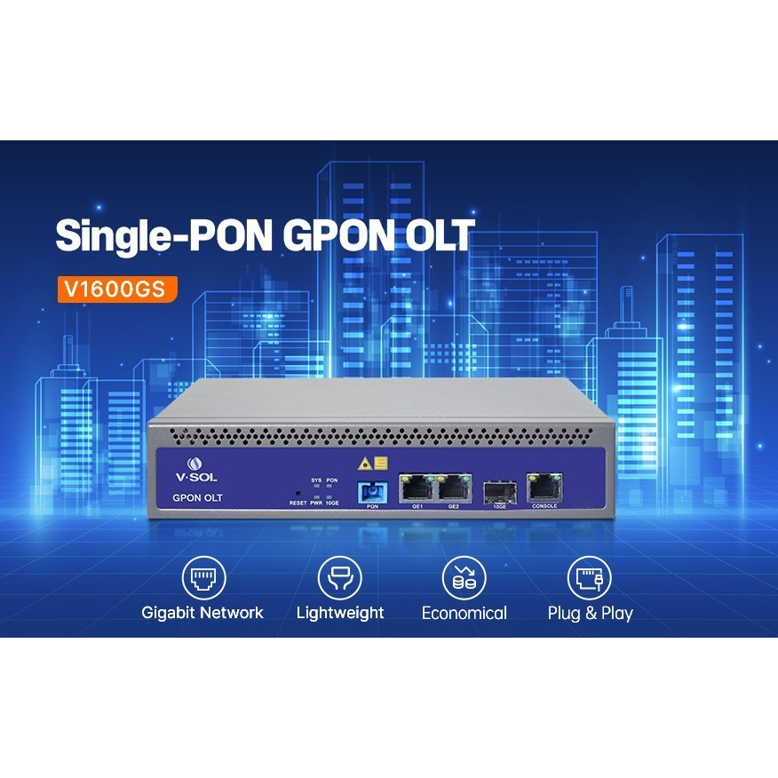 OLT GPON VSOL V1600GS Single GPON OLT VSOL V1600GS Single PON VSOL