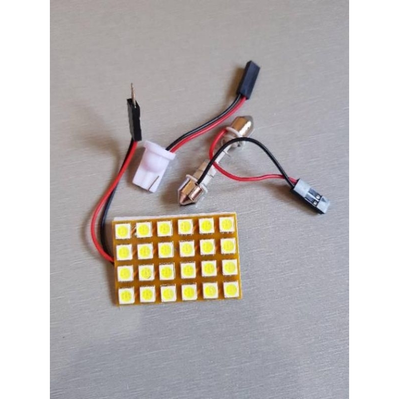 Lampu Led Kabin Plafon Truk Bis Mobil 12 volt dan 24 volt 24 Led Mata Led 5050