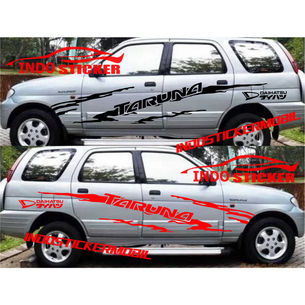 Sticker stiker mobil taruna cutting sticker mobil daihastu taruna off road