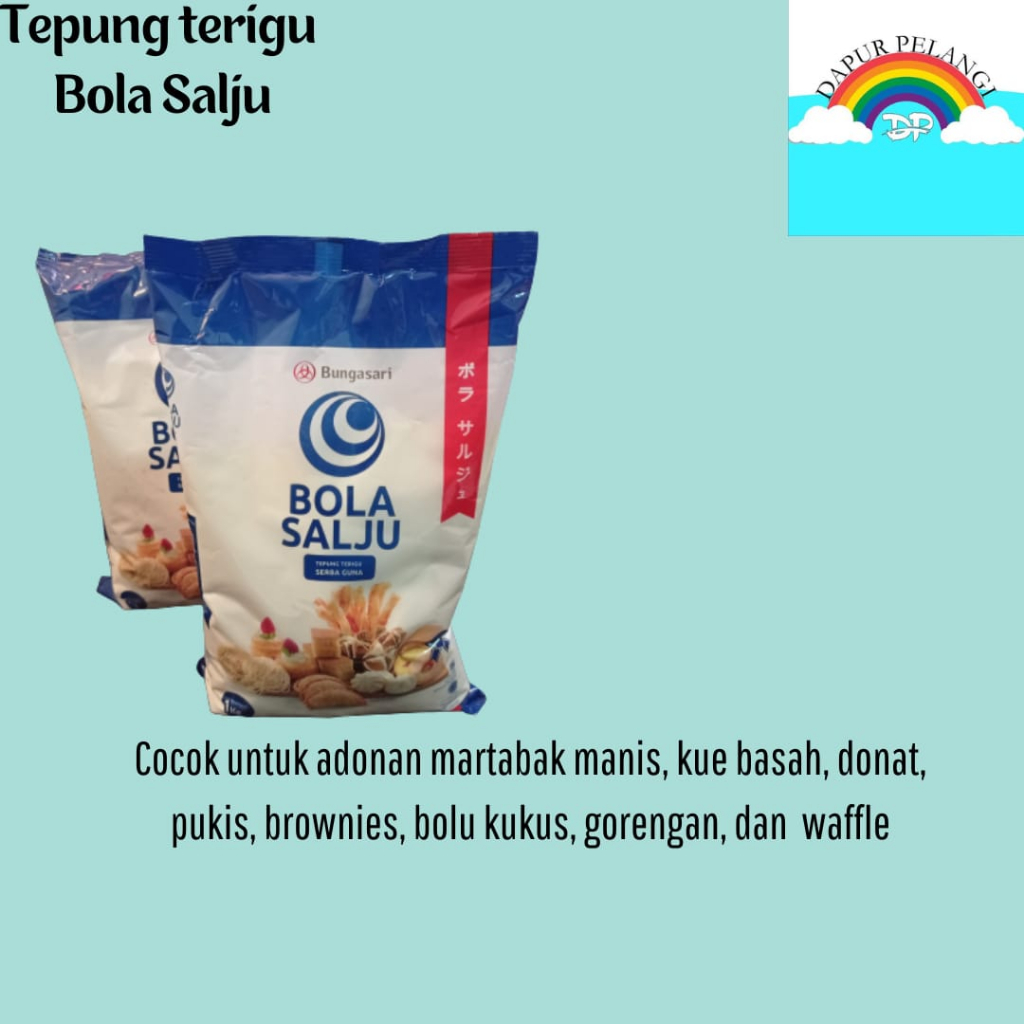 

Tepung Terigu/Tepung Bungasari/Tepung Terigu Bola Salju 1kg Premium