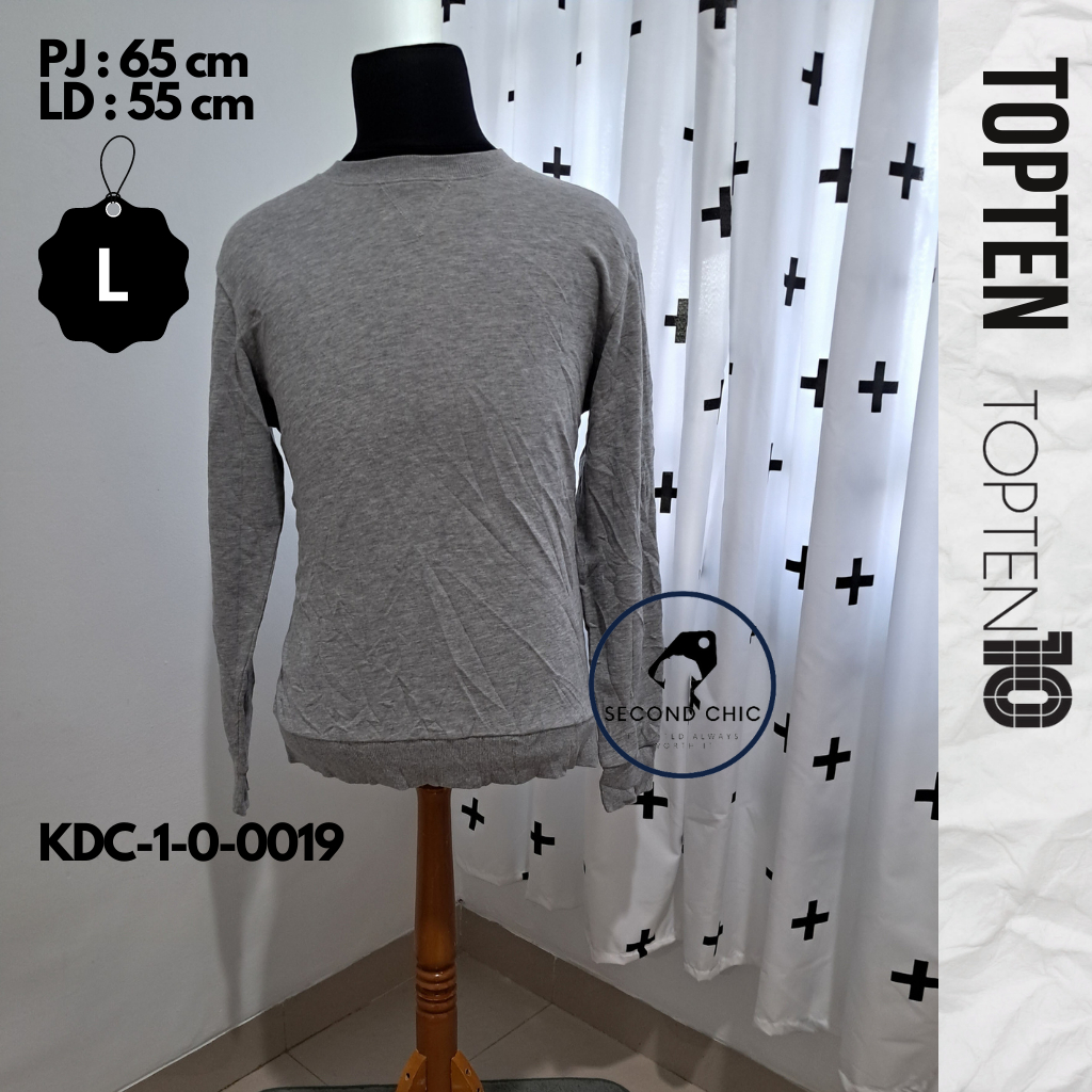 Crewneck TOPTEN ORIGINAL | Crewneck Pria | Sweater TOPTEN | Crewneck branded | Sweater branded