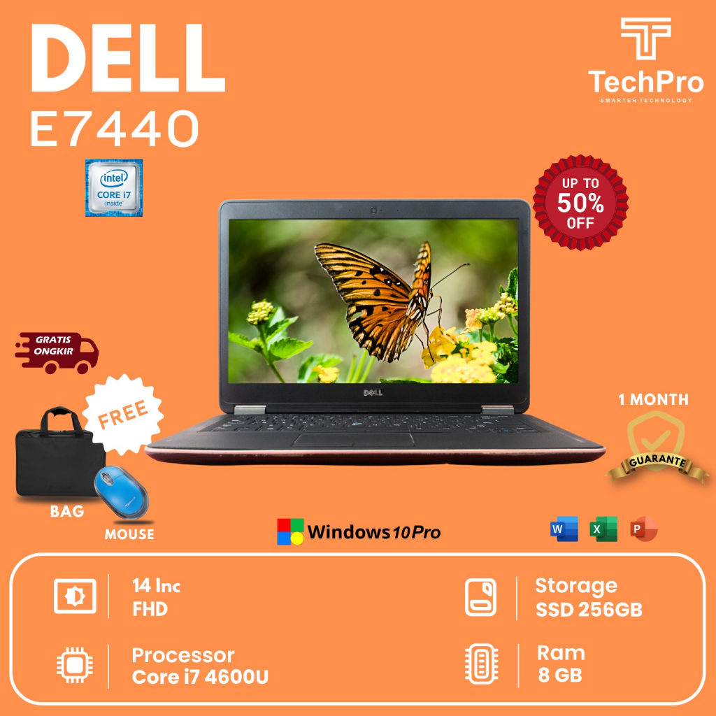LAPTOP Dell Latitude E7440  i7-4200U ram 8GB ssd 256GB