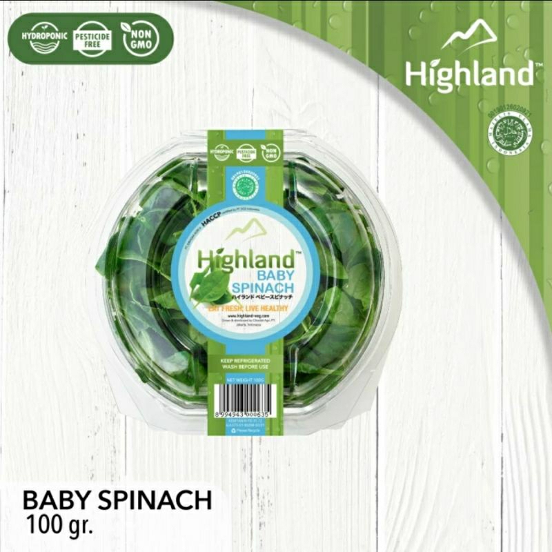 

Baby Spinach Highland 100gr
