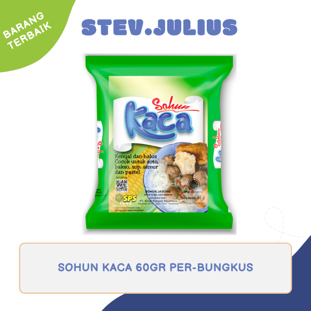 

SOHUN KACA PERBUNGKUS 1X60GR