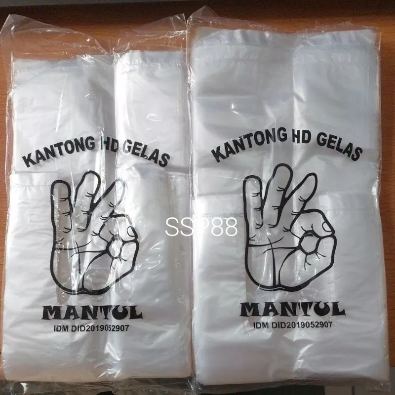 Kantong Plastik / Kresek Bening Cup Gelas / Cup Jus / Cup Bobba 10X30 / 10x40