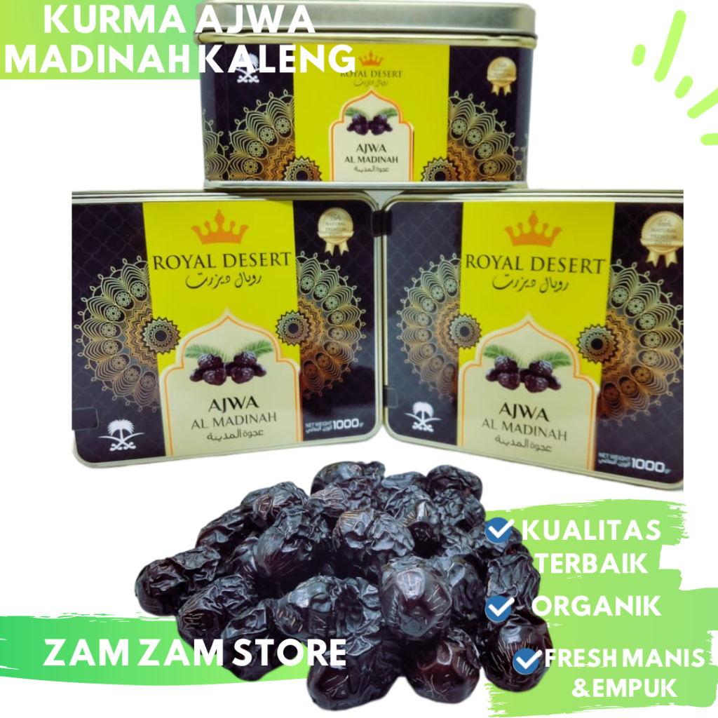 

Kurma Ajwa Madinah / Kemasan Royal Desert Kaleng