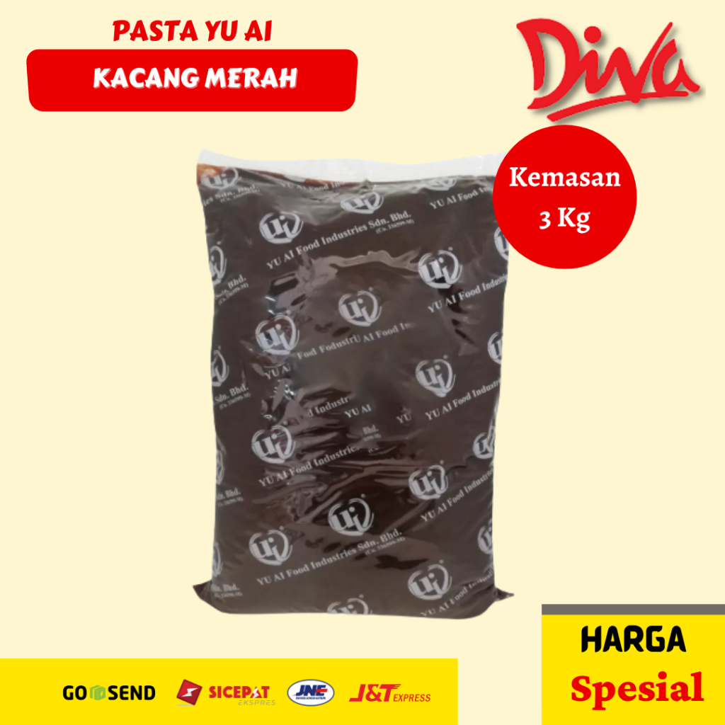 

Yu Ai Selai Kacang Merah 3 Kg | Pasta Filling Yu AI Kemasan Asli