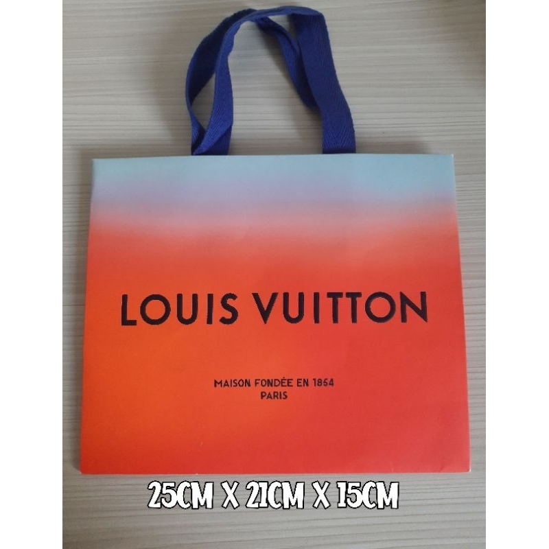 

paperbag lv limited original / paper bag louis vuitton authentic