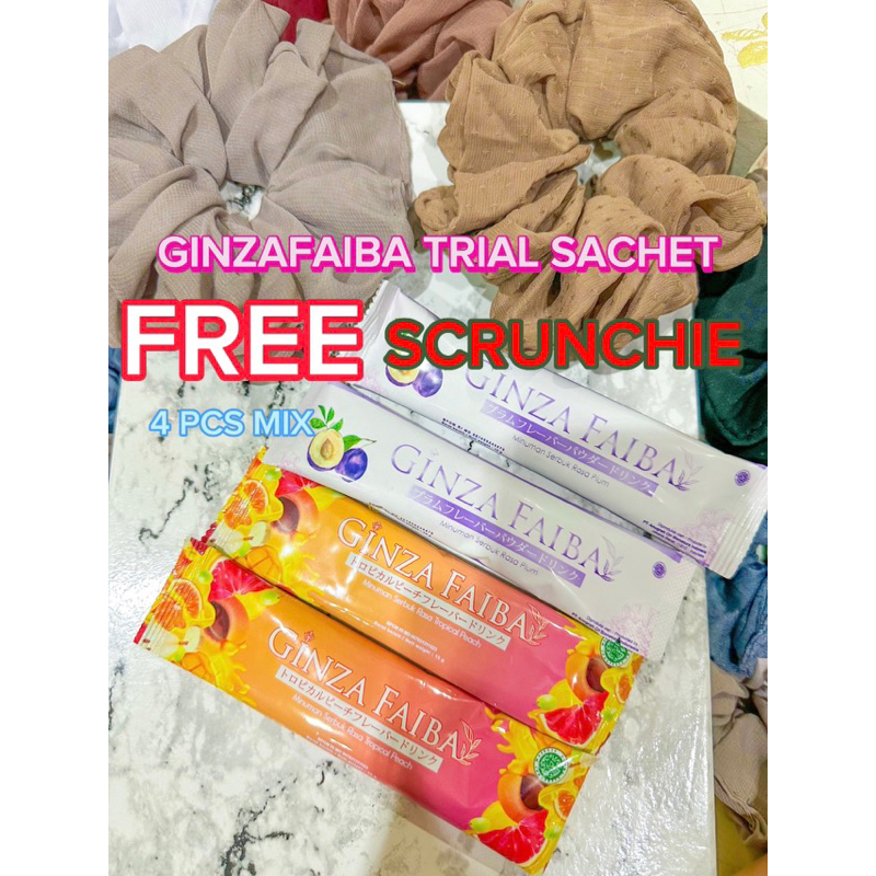 

GINZAFAIBA TRIAL 4 SACHET FREE SCRUNCHIE