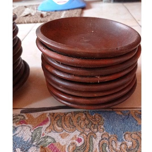 Paket Usaha Cobek Tanah Liat Piring Tanah Liat 15cm Piring Tahu Gejrot Lalapan