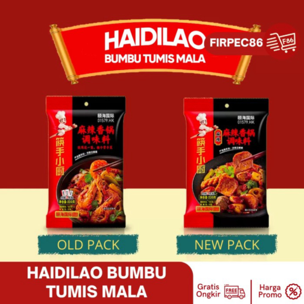 

Dijual Bumbu Haidilao MALA PEDAS KEBAS Stir Fry / Tumis / Goreng Instan Berkualitas