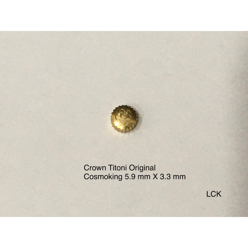 Putaran / Knop untuk Jam Tangan Titoni Cosmoking ( Original ) / Titoni Crown 5.9 mm X 3.3 mm