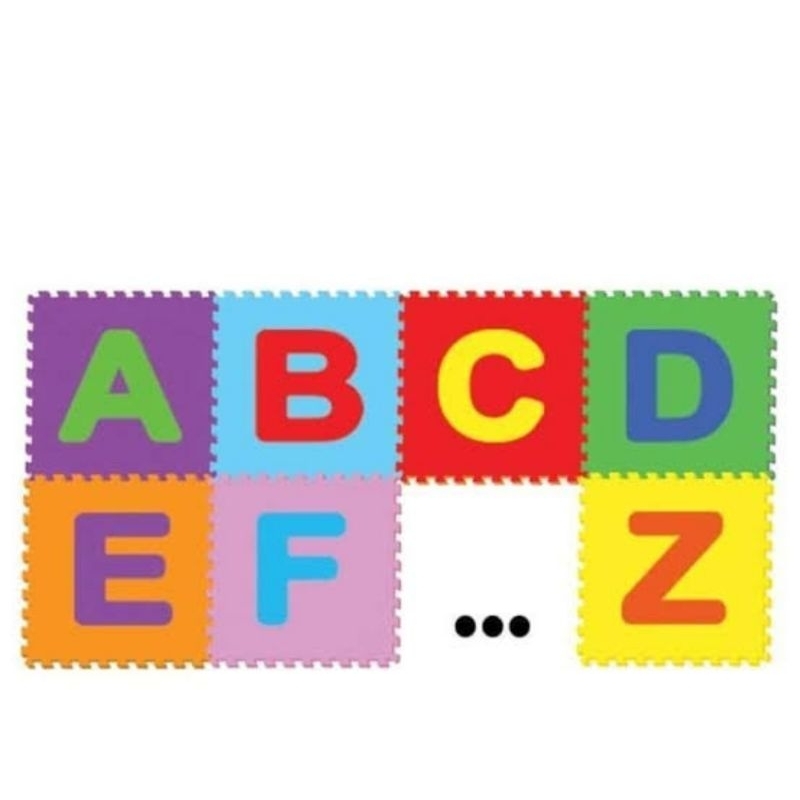 KARPET PUZZLE HURUF/KARPET PUZZLE ANGKA/KARPET PIZZLE ISI 4/KARPET PUZZLE 10HA