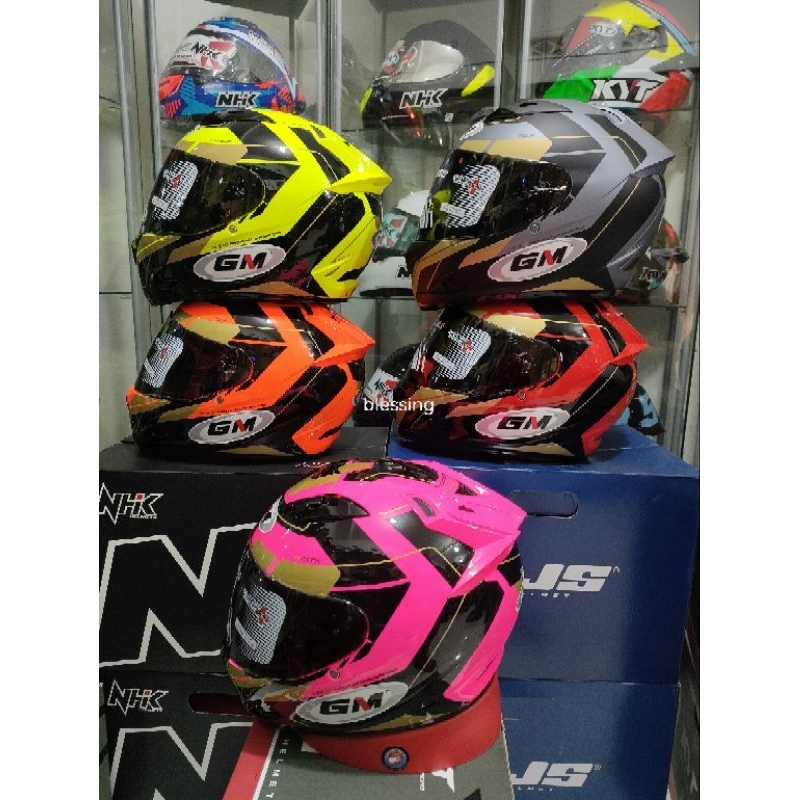 GM RACE PRO RC VISOR DARKSMOKE HELM FULL FACE