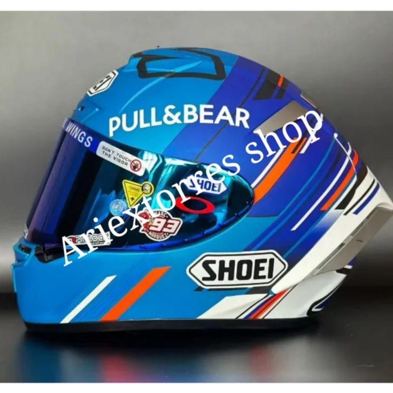 SHOEI X14 ALEX MARQUEZ 73|HELM IMPORT SHOEI CLONE 1:1