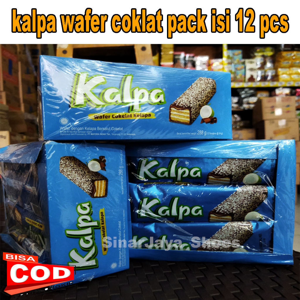 

Kalpa Wafer Cokelat Kelapa 22 Gram isi 12 pcs