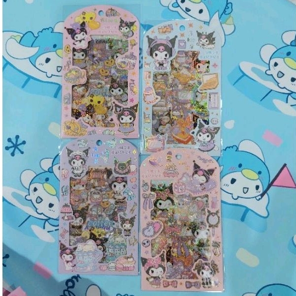 

Lovely- Stiker Hologram kuromi isi 4 lembar / Sticker Sanrio Kuromi