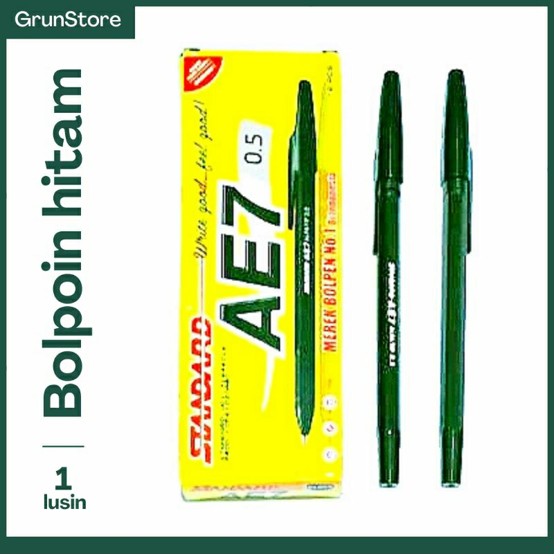 

Bolpoin standard AE7 0.5 hitam 1 pack
