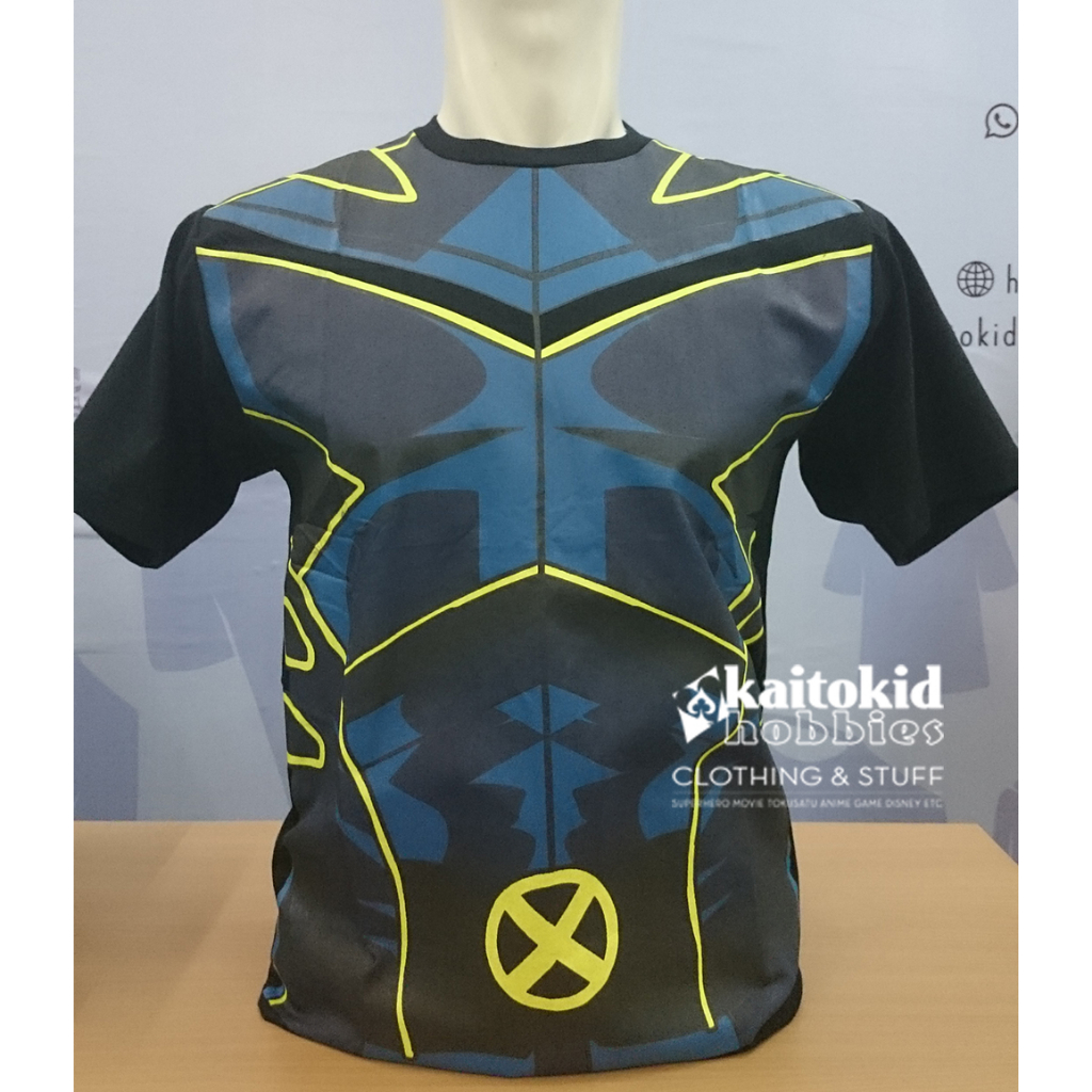 Kaos XMEN MARVEL Wolverine Cyclops Movie Suit Kostum