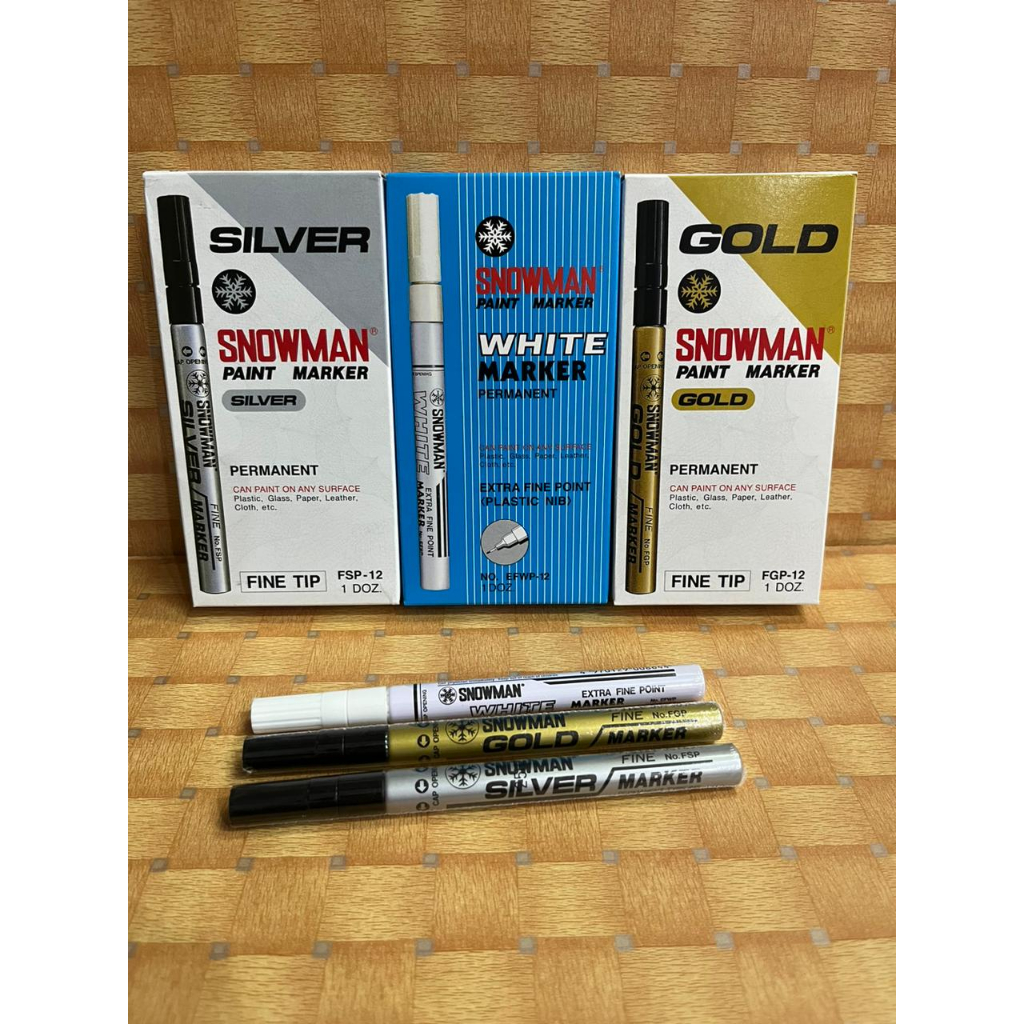 

Spidol Emas / Perak / Putih Kecil Snowman