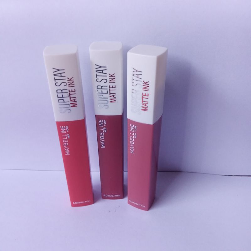 Cod 3 Pcs Lip Cream Super Stay Matte Dan Tahan Lama Random