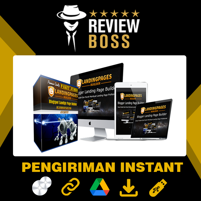 APLIKASI BLOGSPOT LANDING PAGE BUILDER BLOGGER LP RESPONSIVE TEMPLATE THEME PROGRAM SOFTWARE