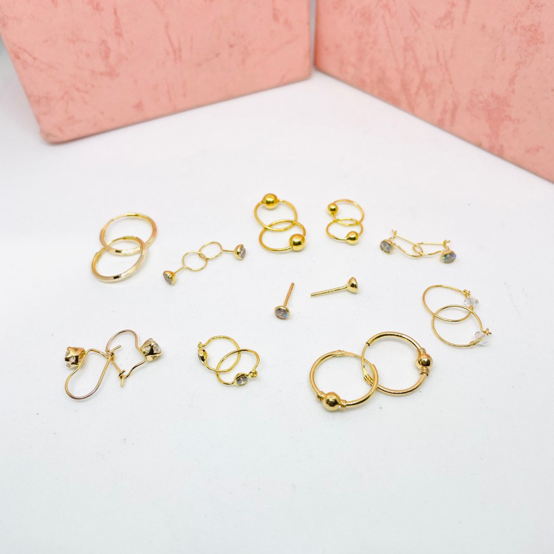 Anting Bayi & Anak EMAS ASLI Kadar 300 berat 0,25 - 0,5 gram (sepasang)