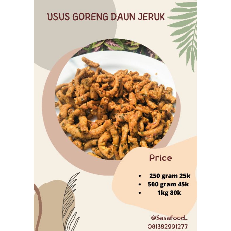 

Usus Goreng crispy