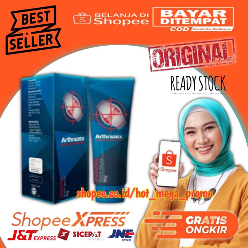 ARTHRAZEX ASLI 100% ORIGINAL OBAT SENDI CREAM ALAMI PALING AMPUH AMAN BPOM KRIM OLES HERBAL ATASI NY