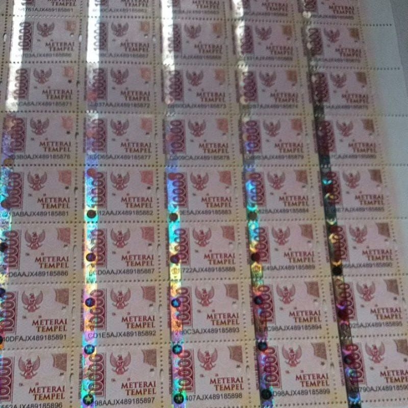 

Materai Tempel 10000 Isi 15 Pcs Original