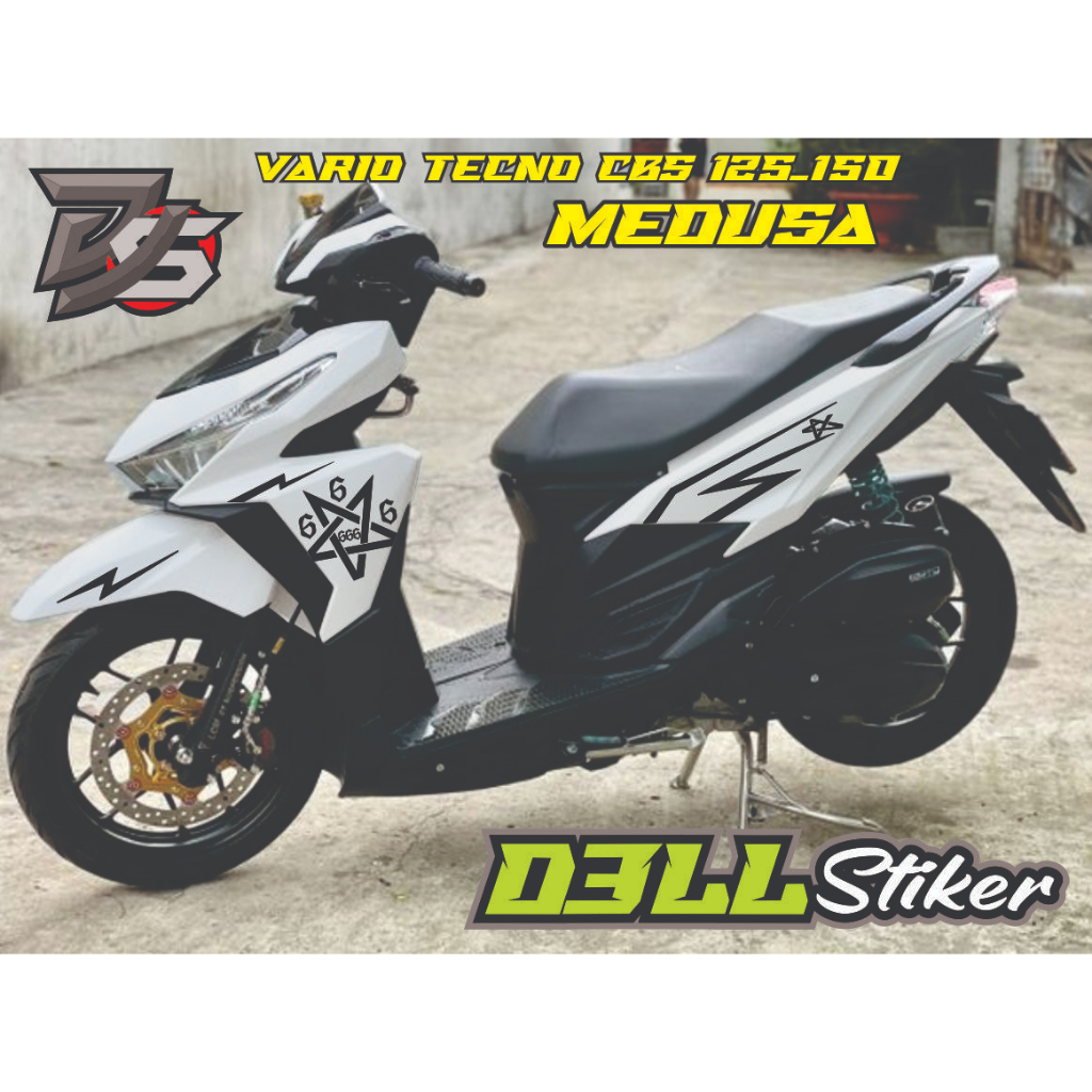 stiker vario medusa 666 cutting stiker medusa vario tecno sticker striping vario medusa