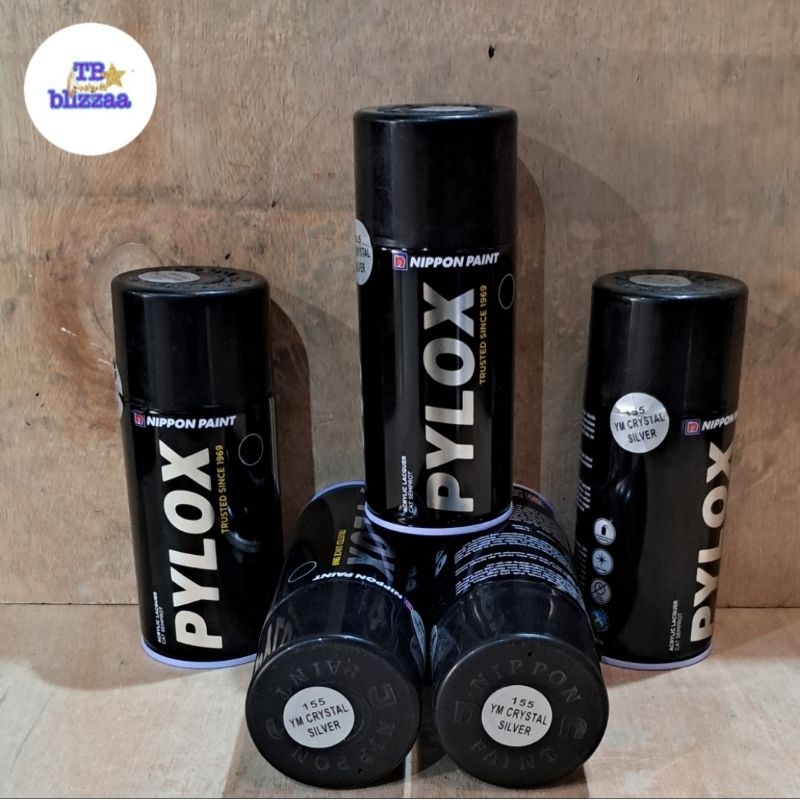 Pylox Crystal Silver 155YM Pylox Black Metallic 159KW Pylox Silver Metalik Pylox Hitam Metalik Pilox