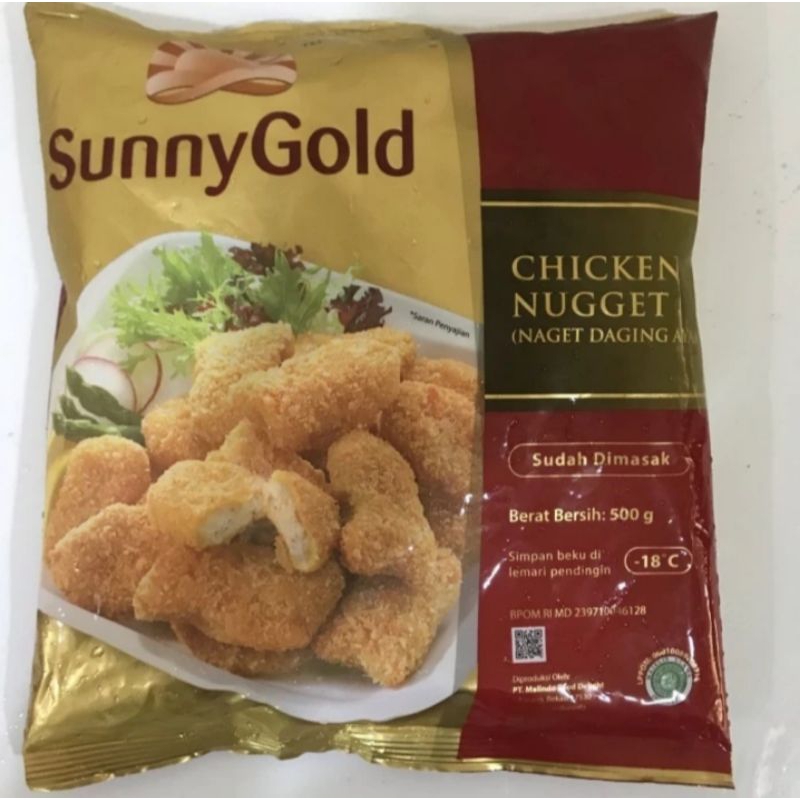 

sunny gold chicken nugget original 500gr
