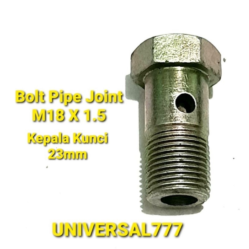 M18X1.5 Bolt Pipe Joint M18 Ulir 1.5 Baut Nepel Minyak Solar Oli 18mm Kepala Kunci 23mm 18 23 MM