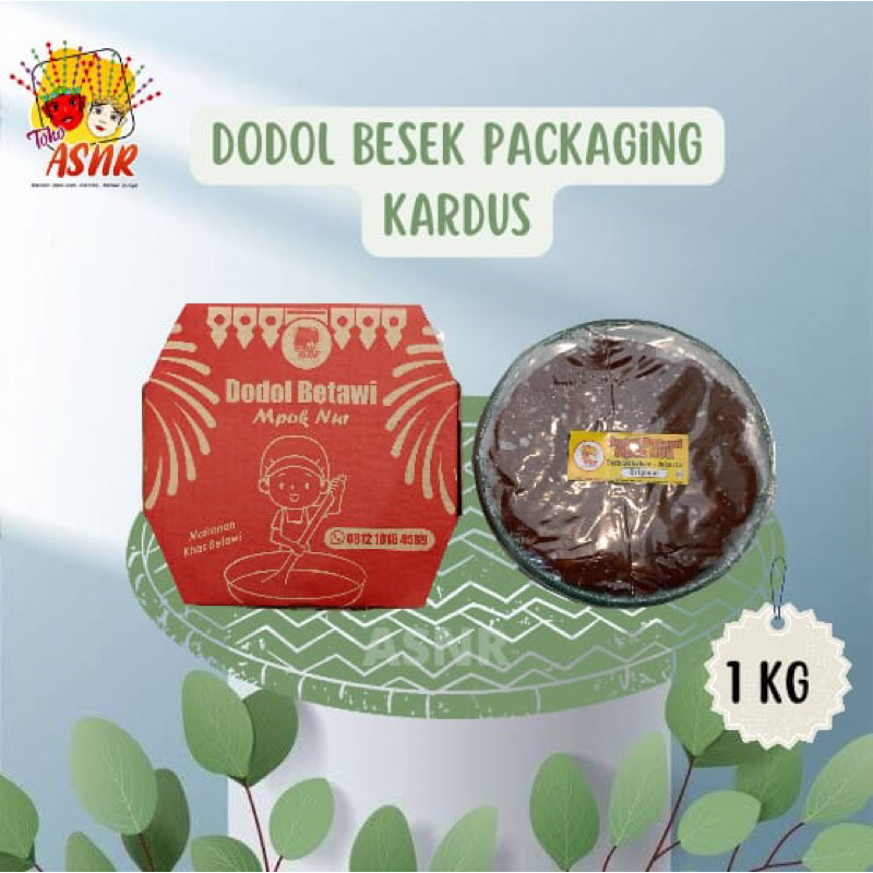 

Dodol betawi mpok nur 1kg packaging kardus