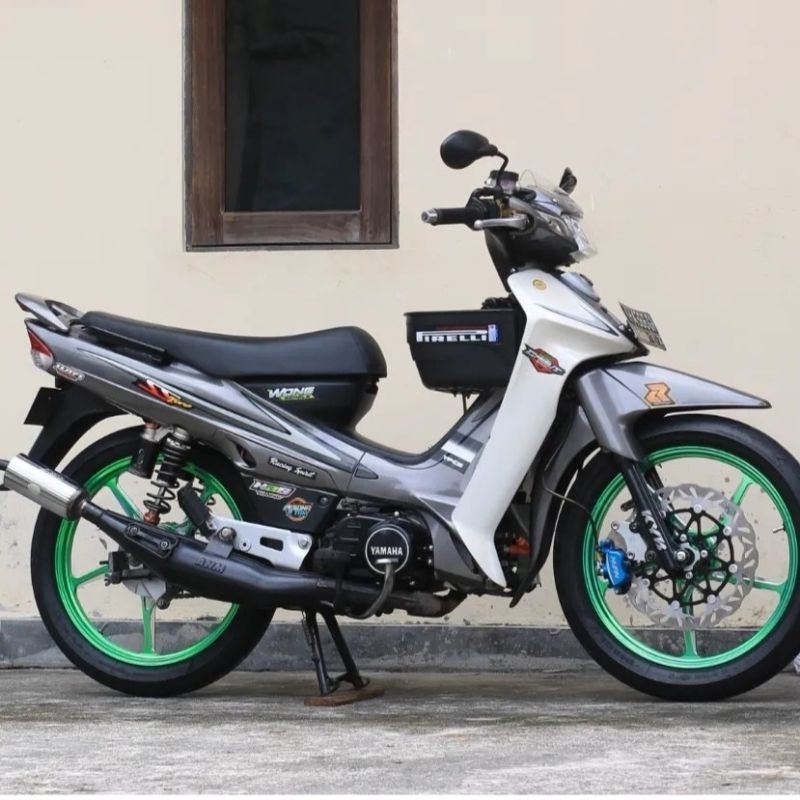 Striping lis sticker standar ORI yamaha fiz r ss two silver stiker ss two striping sstwo ss two