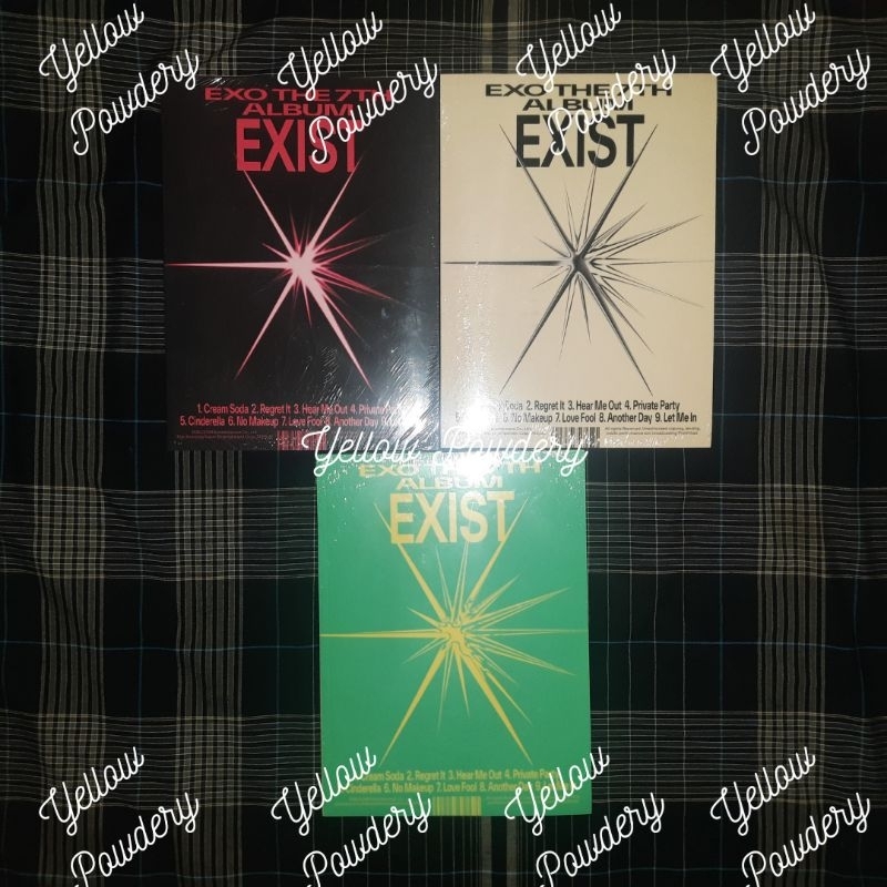 READY EXO EXIST ALBUM E X O 1ST PRESS + POSTER SEALED TANPA POB PHOTOCARD OFFICIAL APPLE MUSIC CHANY