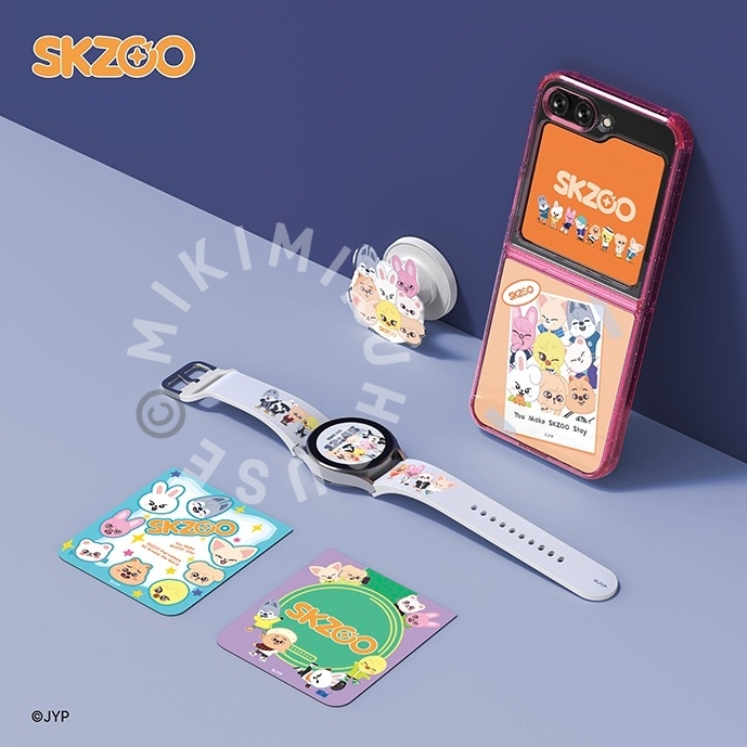 OFFICIAL STRAY KIDS SKZOO Z FLIP 5 SUIT CARD + CASE NFC SET DYNAMITE BTS BT21 CASING ZFLIP5 SAMSUNG 
