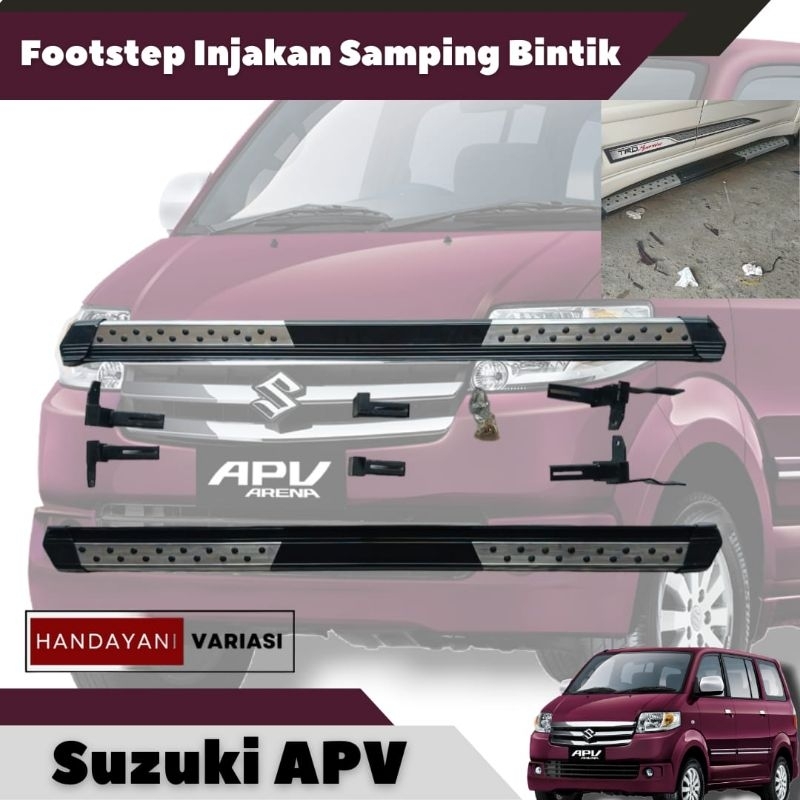 Footstep Injakan Samping Mobil Suzuki APV / FOOSTEP INJAKAN KAKI SAMPING Bintik