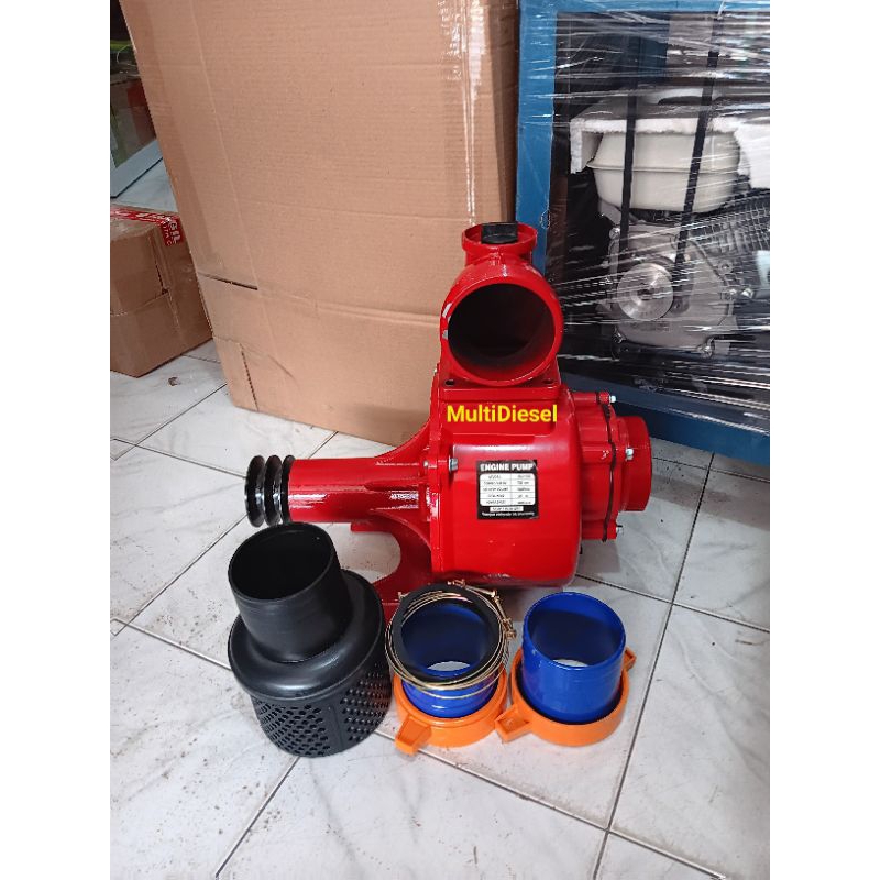 Keong Pump Fanbelt 4" SU-100 × Pompa Irigasi Sawah 4"